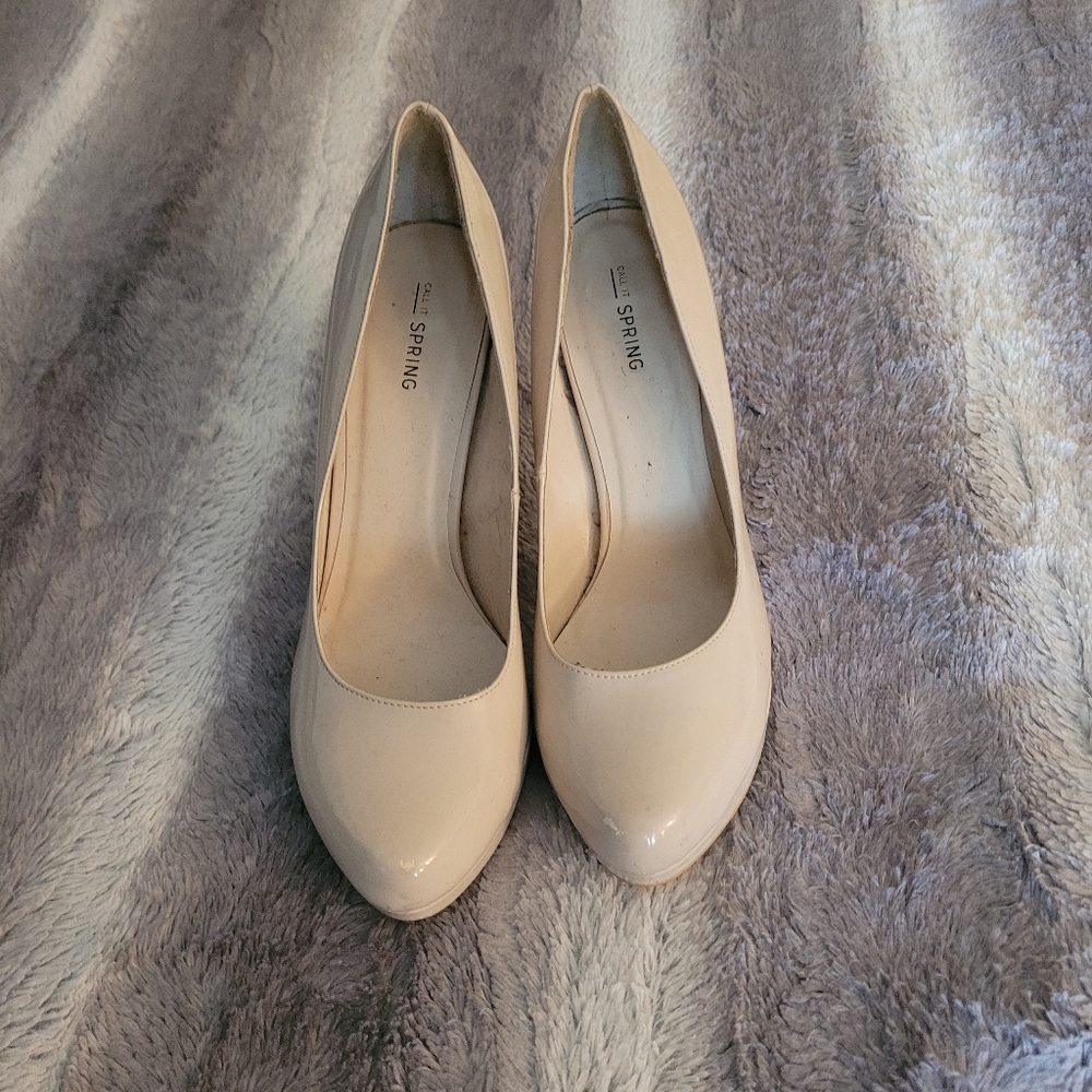Call It Spring nude heels size 9 - Picture 2 of 8